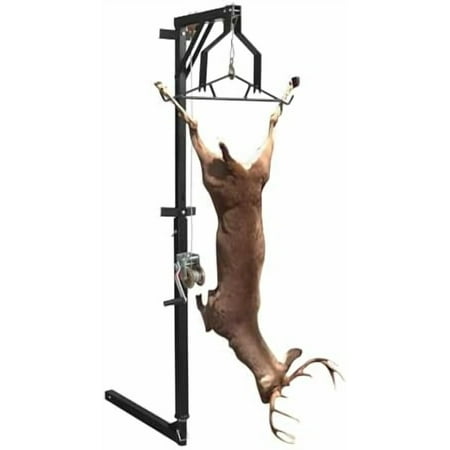 Hitch Mounted Deer Hoist 500lbs Capacity Truck Game Hoist with Winch Lift Gambrel Set Adjustable Height and 360°Swivel for Hunting Hanging$$Other