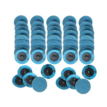 

PET-U 50Pcs 2 Inch Zirconia Sanding Discs 36 Grit Metal Quick Change Discs Sanding Wheels for Surface Prep and Finishing Work