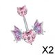 thumbnail image 1 of 2x Joyería Piercing, Accesorios de Joyería, Perforación Corporal de Declaración de Moda, Joyería Corporal para Cumpleaños, Aniversario, Día de San 2 piezas, 1 of 8