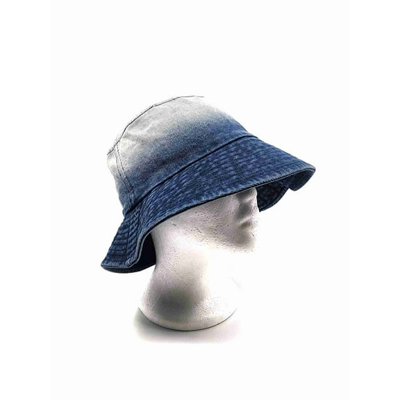 Two Tone Washed Denim Bucket Hat