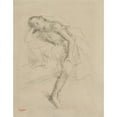 thumbnail image 2 of Edgar Degas 12x14 Gold Ornate Wood Frame and Double Matted Museum Art Print Titled - Dancer at Rest (C. 1895), 2 of 4