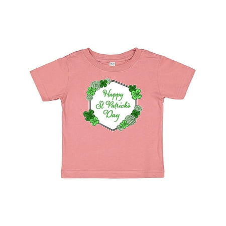 

Inktastic Happy St. Patrick s Day Clovers Gift Baby Boy or Baby Girl T-Shirt