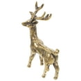 thumbnail image 4 of BERTDOMD 4-Piece Brass Elk Figurine Set for Home and Office Desktop Decoration, Small Brass Elk Ornaments, 4 of 6