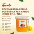 thumbnail image 6 of Fanale Mango Popping Boba Pearls for Bubble Tea, Fruit Juice Filled Bursting Boba, 7 lb (Pack of 4), FPB002-CS, 6 of 8
