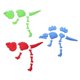 thumbnail image 3 of Multi-Color Beach Toy Set 3Pcs Assorted Color Plastic Dinosaur Sand Toy Ergonomic Grip for Kids Use, 3 of 3