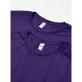 thumbnail image 2 of Fruit of the Loom Men's Crew T-Shirt 2 Pack, Purple, XX-Large, 2 of 3