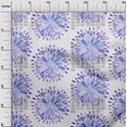 thumbnail image 2 of oneOone Cotton Jersey Purplish Blue Fabric Mandala Watercolor Sewing Material Print Fabric By The Yard 58 Inch Wide, 2 of 4