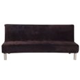 thumbnail image 6 of CJC Armless Plush Sofa Cover, Solid Color Stretch Velvet Sofa Bed Slipcover, Non-Slip Thicker Plush Futon Sofa Cover Protector, Folding Couch Futon Cover, 6 of 9