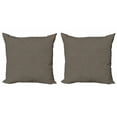 thumbnail image 1 of Ambesonne Retro Throw Pillow Cover 2 Pack, Halftone Inspired Polka Dots, 16", Dark Taupe and Champagne, 1 of 2