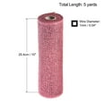 thumbnail image 2 of Uxcell PP Burlap Mesh Decorative Wrapping Ribbon 1 Roll Rose Pink, 2 of 5