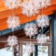 thumbnail image 4 of Artificial Christmas Snowflake Flakes Glitter White Plastic Fake Snowflakes Ornaments Xmas Tree Hanging Pendant Party Home Decor, 4 of 5