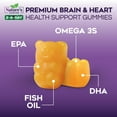 thumbnail image 3 of Omega 3 Fish Oil Gummies - Triple Strength Omega3 Gummy - DHA & EPA Fatty Acids for Heart Health, Joint & Brain Support, Nature's High Absorption Omega Fish Oil Supplement, Orange Flavor- 120 Gummies, 3 of 10