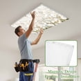 thumbnail image 4 of Floral Flower Magnetic Fluorescent Light Covers for Ceiling Lights 2x4Ft, Modern Oil Painting Watercolor White Office Classroom Kitchen Drop Ceiling Light Covers Lighting Filters Shade Panel 2 Packs, 4 of 9