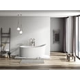 thumbnail image 5 of HEATGENE 62 Inches Acrylic Freestanding Bathtub Contemporary Soaking Tub Modern Bathtub Easy to Install UPC Certified Drain & Overflow Assembly Included, 5 of 6