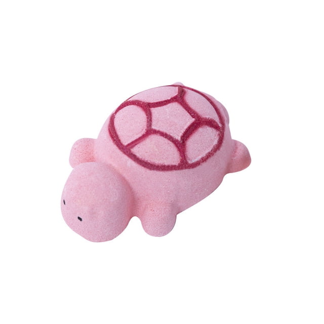 Lindas bombas de baño con forma de tortuga y juguete sorpresa en su interior, con 10 fragancias naturales, espuma y sales de baño para una experiencia de spa.