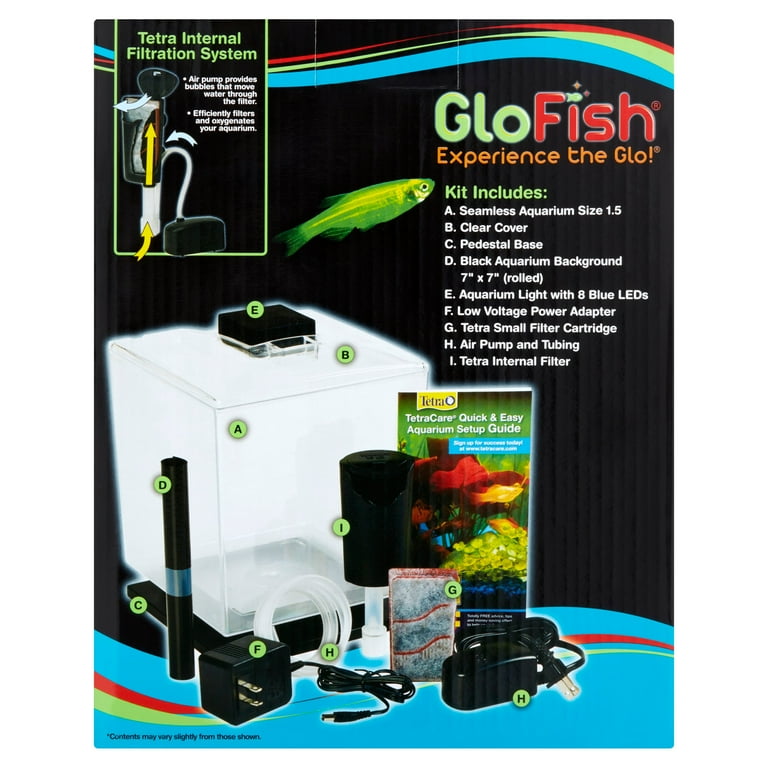 Glofish 1.5 gallon aquarium kit sales