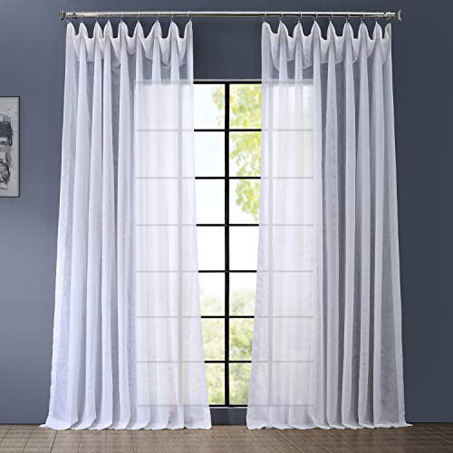 Eff Signature Sheer Double Wide Window, How To Curtain A Wide Window