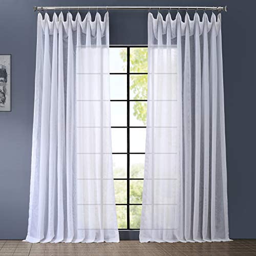 Eff Signature Sheer Double Wide Window Curtain Com Eff Signature Sheer Double Wide Window, How To Curtain A Wide Window