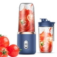 thumbnail image 6 of deevoka Mini Juicer Juicer Cup Fruit Juicing Cup for Salad Dressing Milkshake Office Blue, 6 of 9