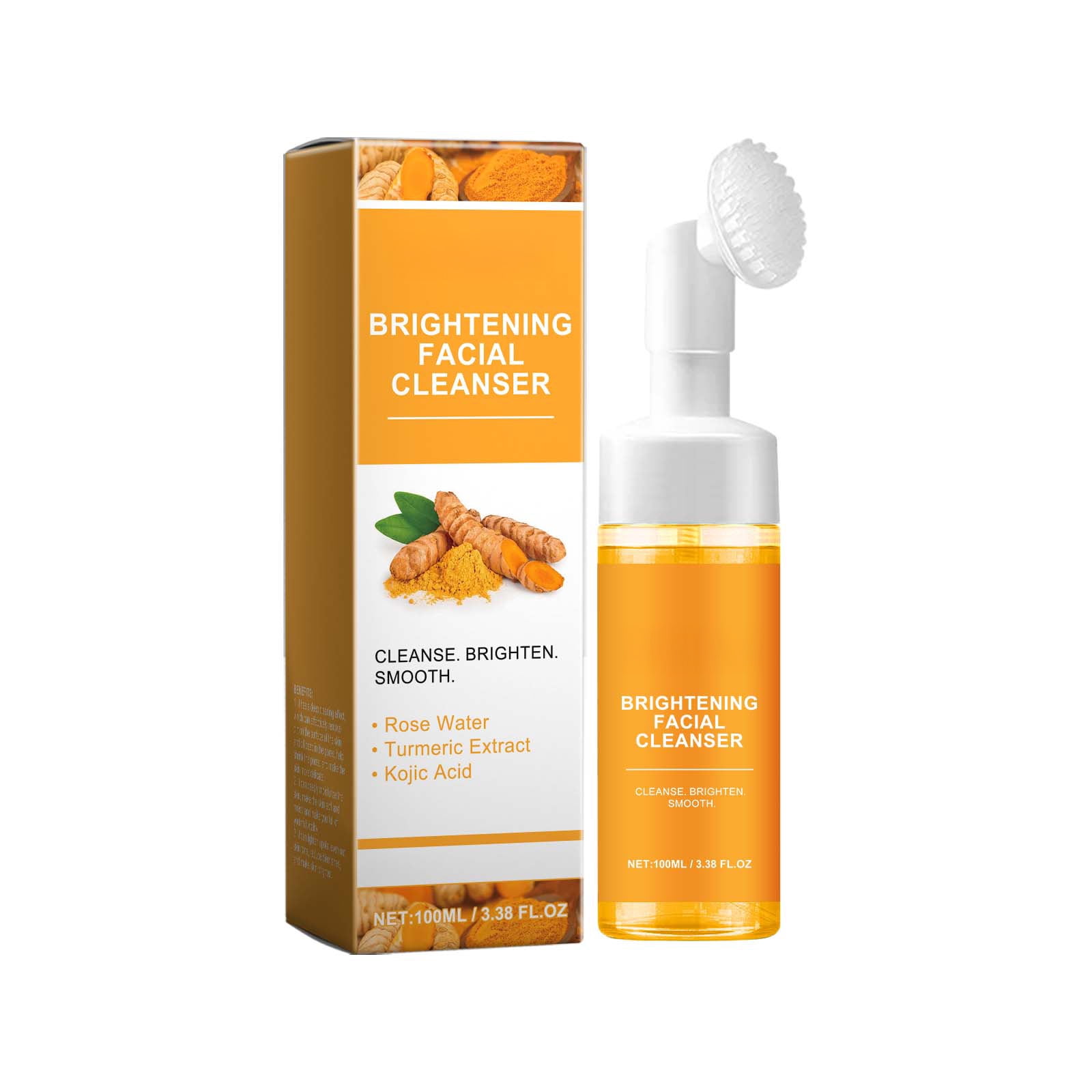 Alvantor Turmeric Face Wash Cleansing Brightening Cleanser Foam 3.38 fl.oz for All Skin Types