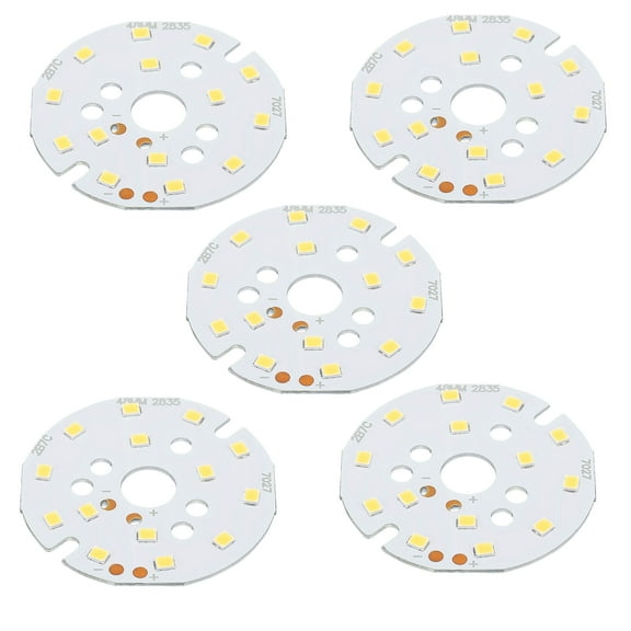 Uxcell 7W 120lm 4000-4500K 48mm 21-24VDC COB LED Light Chip Beads Energy Saving Bulb Natural White 10 Pack