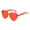 Red, variant on Siminsem Heart Shape Sunglasses for Women, Candy Color Retro Sun Glasses, UV Protection Cute Small Frame Shades for Summer, Red, One Size