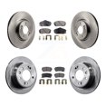 thumbnail image 1 of Transit Auto Front Rear Disc Brake Rotors and Semi-Metallic Pads Kit for Car 2015 Hyundai Tucson FWD with FUEL CELL EV (FCEV) engine K8F-101412, 1 of 11