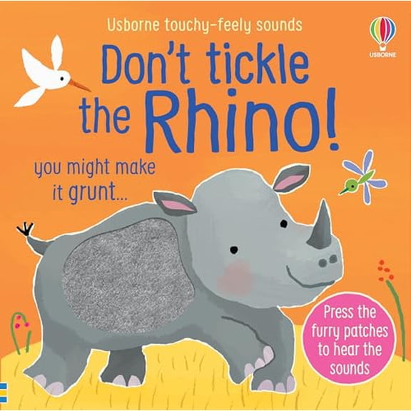 Pre-Owned Don't Tickle Touchy Feely Sound Boo Don't Tickle the Rhino!, (Board Book)