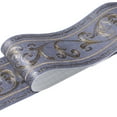 thumbnail image 1 of Wweixi Stylish PVC Waterproof Waist Line For Wall Sturdy And Easy To Clean Wood Marbling SelfAdhesive Skirting Line Safe Blue  Vine Flower 1Set, 1 of 6