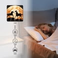 thumbnail image 4 of 12 Inch Wall Clock Battery Operated Silent Clock Decorative for Office, Kitchen, Outdoor, Living Room，Cartoon Horse Moon Night Starry Drawing, 4 of 4
