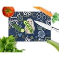 thumbnail image 2 of Caroline's Treasures BB5095LCB Blue Flowers Afghan Hound Glass Cutting Board Large, 12H x 16W, multicolor, 2 of 2