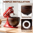 thumbnail image 5 of GVODE Premium Natural True Wooden Mixing Bowl Attachment for KitchenAid 4.5-5 Qt Tilt-Head Stand Mixers  with Stainless Steel Base, 5 of 7