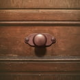 thumbnail image 5 of Goo-Ki Antique Copper Zinc Alloy Cabinet Knobs with Backplate, Single Hole Center Drawer Pulls Hardware for Dresser,Wardrobe & Cupboard, 6 Pack, 5 of 8