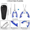 thumbnail image 6 of Fishing Tools Kit - Fishing Plier with Lanyards & Sheath, Fish Lip Gripper, Fishing Hook Remover, Electronic Fish Scale, Lanyards, 6 of 9