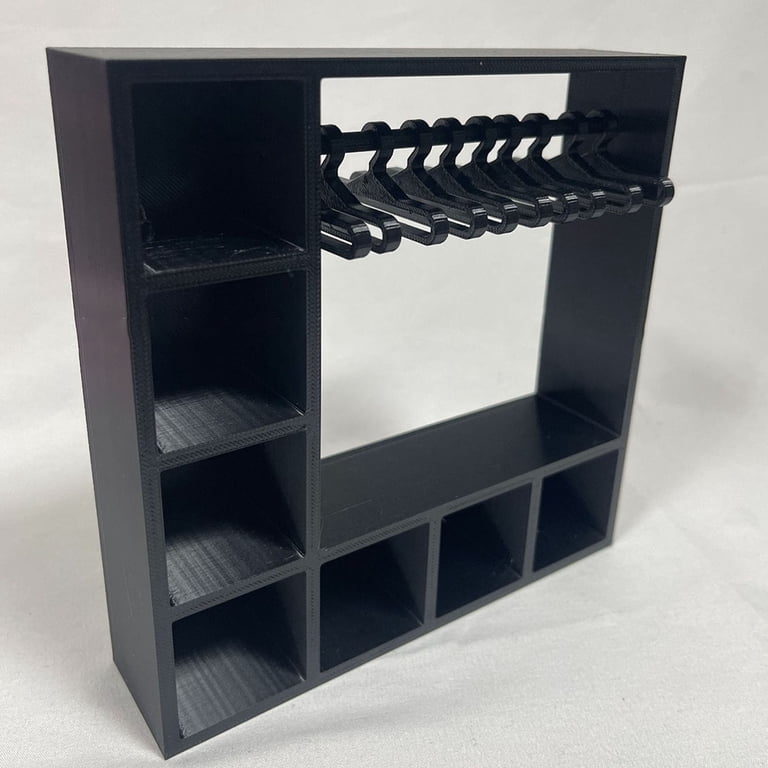 Wooden Mini Clothes Rail Clothing Rack Hanger | Dolls House Dollhouse Miniature | UK