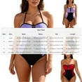 thumbnail image 4 of Rvasteizo Womens OnePiece Bikini Set Solid Color Cut Out Back Swimsuit, 4 of 5