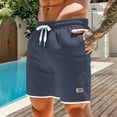 thumbnail image 2 of Fgnfyis Men's Casual Shorts Summer Comfortable Breathable Loose Fit Fashionable Two Layer Design Versatile Daily Wear Lightweight Men's Shorts GY1 XXXXL, 2 of 4