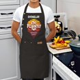 thumbnail image 4 of 2 Pack Adjustable Bib Apron with Sunset Graphic Design & 2 Pockets - Stylish Cooking Apron for Men & Women - Perfect for Kitchen & Chef Use, 4 of 6