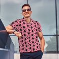 thumbnail image 4 of Polo Shirts for Men, halloween pink bat Cuteness Casual Mens Polo Shirts Short Sleeve Button Down Classic Mens Golf Polo Shirts, 4 of 7