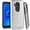 Silver, variant on GSA Brushed Hybrid Case for Alcatel 7 Folio, 6062W - Black