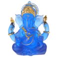 thumbnail image 1 of Estatua de Ganesha de piedra azul, adorno de escritorio, escultura de elefante, 1 of 7