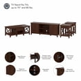 thumbnail image 6 of Bush Furniture Key West TV Stand for 70 Inch TV with Coffee Table and End Tables in Bing Cherry, 6 of 7