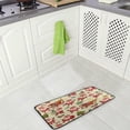 thumbnail image 2 of SKYSONIC Kitchen Rugs,Cute and Funny Santa Claus Non Slip Washable Cushioned Carpets Polyester AntiFatigue Comfort Porch Floor Mat Doormat Christmas Decoration 39×20 in, 2 of 7