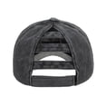 thumbnail image 5 of TOPTIE Women 3-Stripe Ponytail Baseball Cap Distressed Washed Messy High Bun Ponytail Hat-Black, 5 of 7