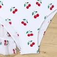 thumbnail image 5 of ibiyuan Swimming Suit for Girls ,3 Piece Girls Bathing Suits Adjustable Straps Girls Swimwear Tankini Cute Ruffle Girls Bikini Drawstring Tropical Printed Swimwear with Cover Up Skirt,11-12 Y, 5 of 6