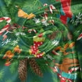 thumbnail image 7 of Ambesonne Christmas Valance & Curtain, Xmas Accessories Pine, 55"x45", Dark Green Brown and Red, 7 of 7
