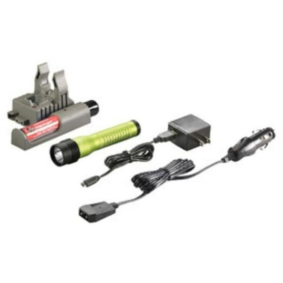 Streamlight STL-74784 Strion LED HL Rechargeable Flashlight with 120V AC & 12V DC Piggyback Charger, Lime Green