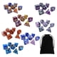 thumbnail image 5 of Juego de dados poliédricos grabados de 49 piezas, juguete de entretenimiento, bicolor, dados rodantes para enseñanza de matemáticas para juegos de rol Estilo D Baoblaze dados de juego, 5 of 8