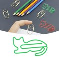 thumbnail image 1 of 100 Clips de Papel con Forma de Gato Clips de Metal para Marcapáginas Bonitos Clips de Papel con Caja de Almacenamiento para Organización de Documentos de Oficina y Escuela ANGGREK  Otros, 1 of 8