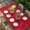 Red, variant on Pure Red Table Cloths for 5 Foot Rectangle Tables, Simple Solid Color Patio Waterproof Elastic Fitted Tablecloths, Washable Rectangular Table Cover for Camping